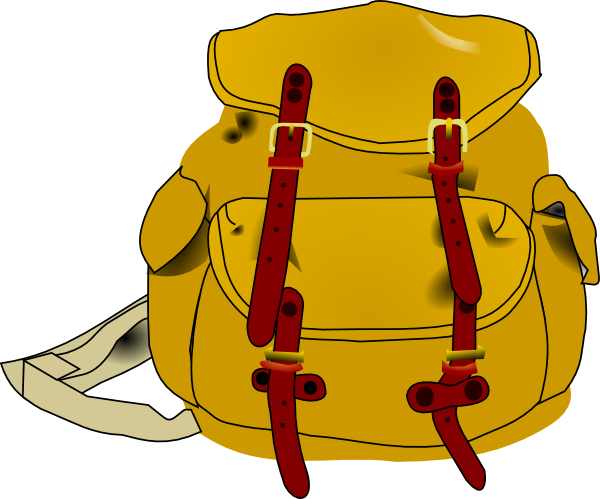 Backpack clip art - vector clip art online, royalty free & public ...