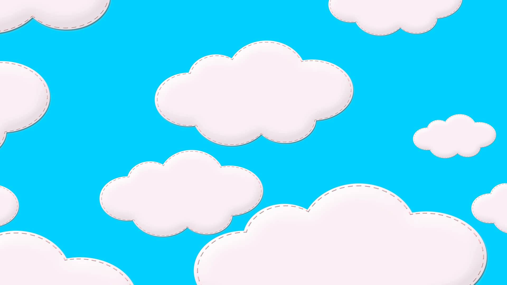 Cartoon Clouds in Sky - Free Royalty Animation Footage - YouTube