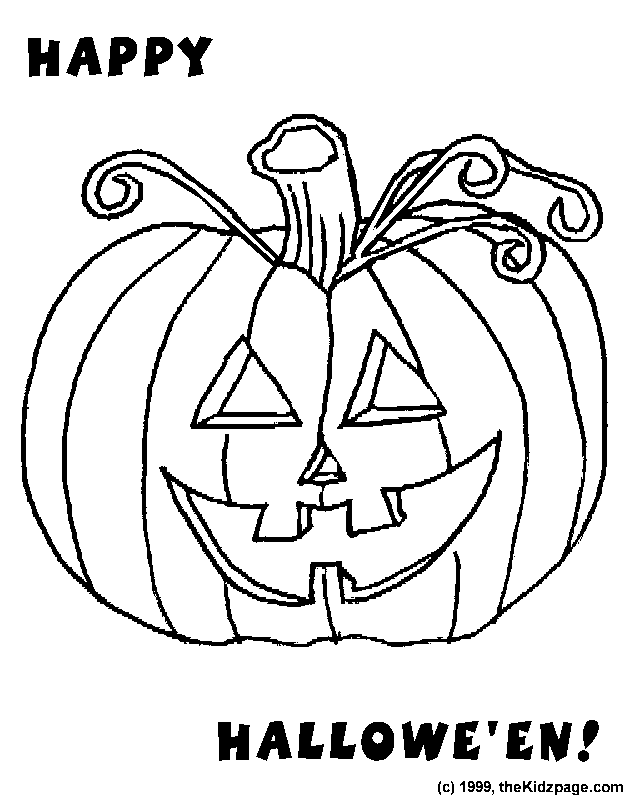 Happy Halloween - Free Coloring Pages for Kids - Printable ...