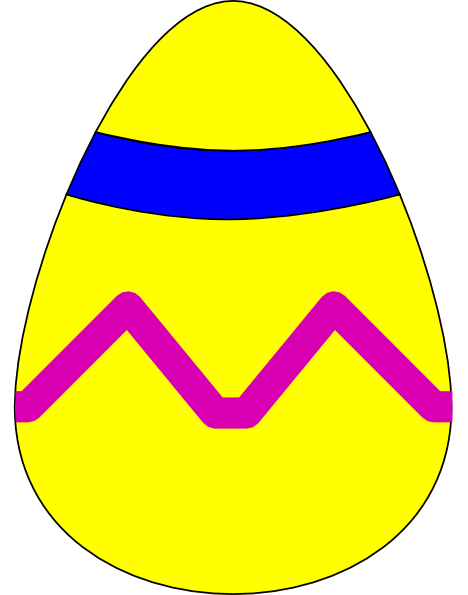Easter Egg Outline - ClipArt Best