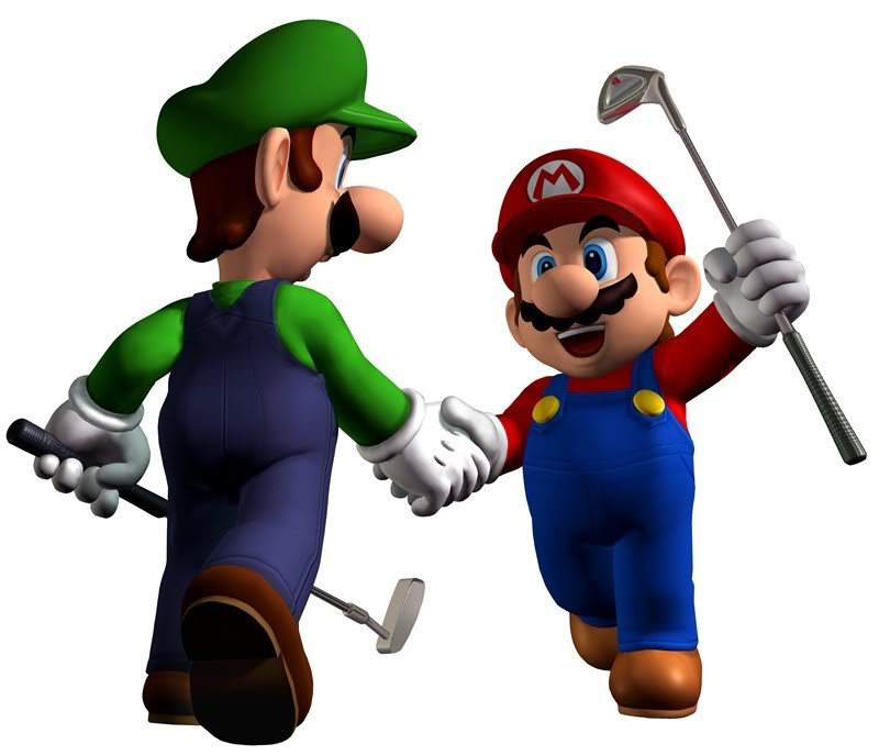 King Luigi And Mario From Mario Golf Toadstool Tour. Photo by Lil ...
