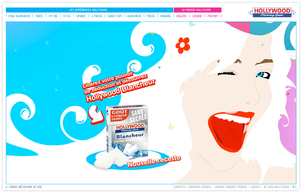 Digital Art Direction for Hollywood Chewing Gum via TBWAPARIS ...