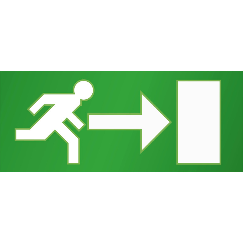 Toolstation: LED Emergency Exit Sign Light Right / Left Legend