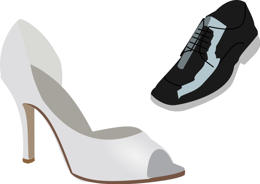 Wedding shoes small clipart 300pixel size, free design
