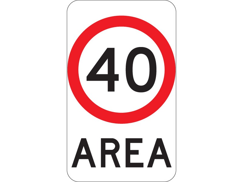 Speed Limit Area __ Km Signs, R4-10 - Artcraft Signs