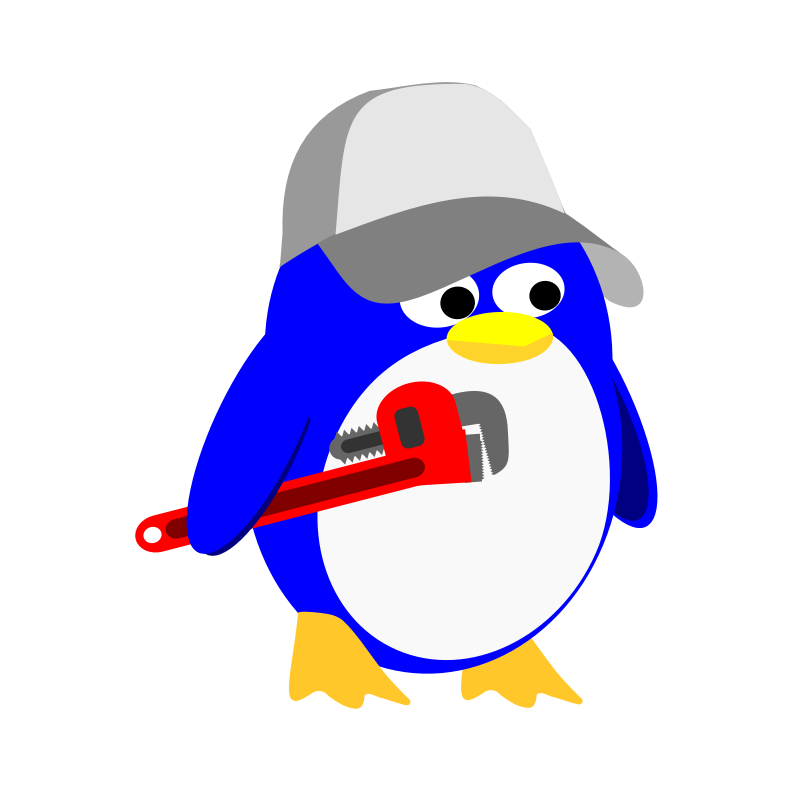 Clipart - Plumber Penguin