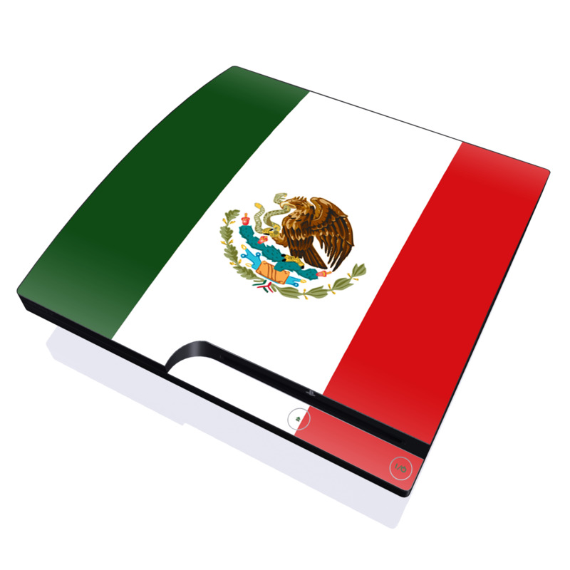 PS3 Slim Skin - Mexican Flag by DecalGirl Collective | DecalGirl