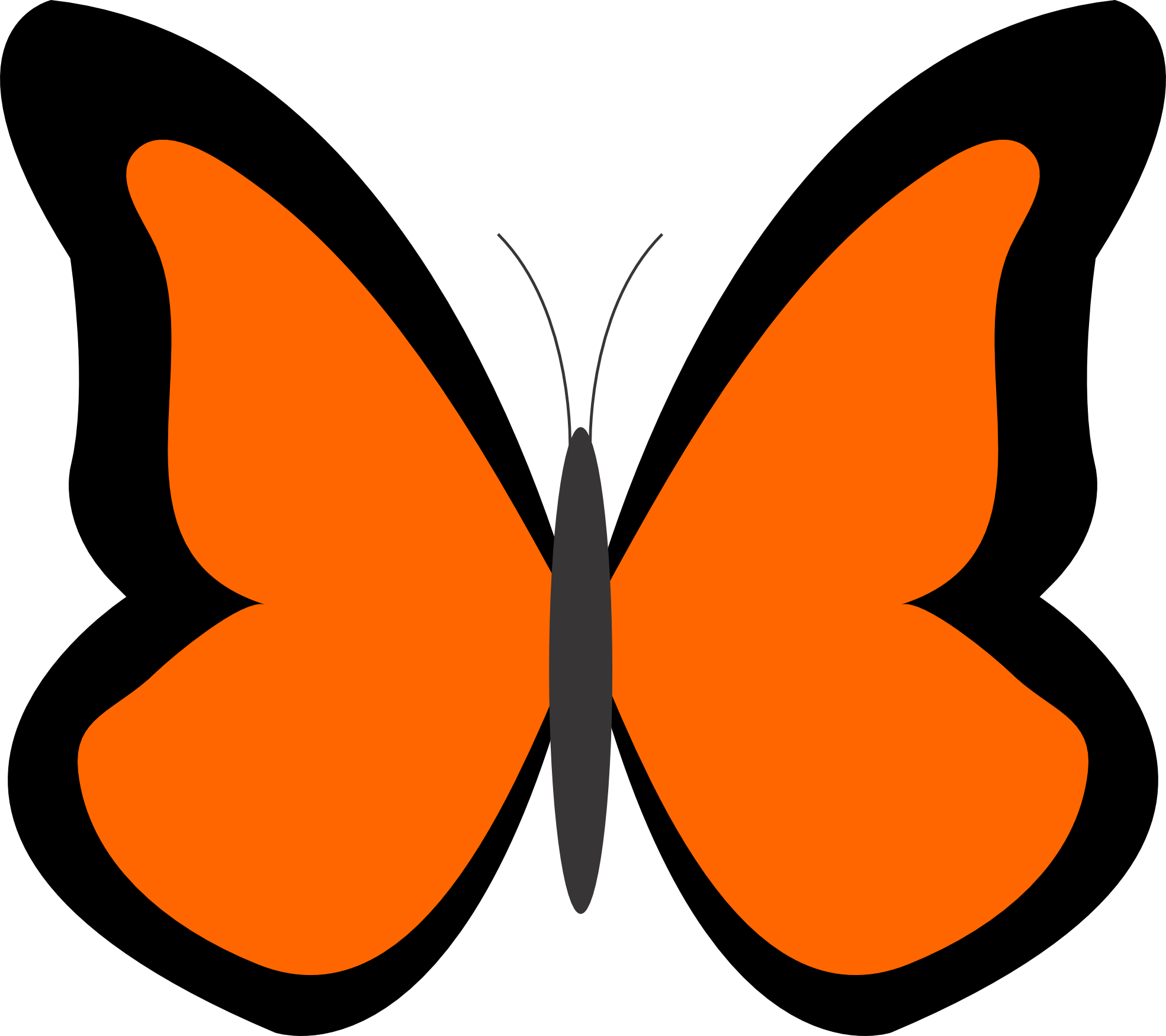 Butterfly 26 Color Colour Safety Orange Peace xochi.info ...