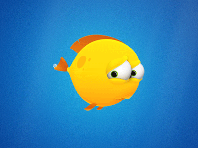 Dribbble - Animated fish character by Daniel Grönlund