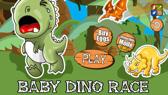 A Baby Dinosaur Race FREE - Run, Jump & Roar! on the App Store