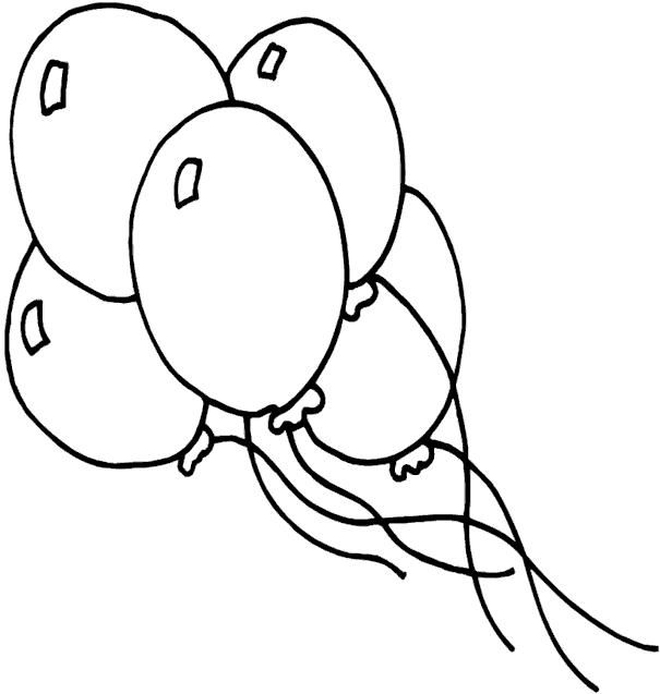 Free Printable Balloon Coloring Pages, balloon outline colouring ...