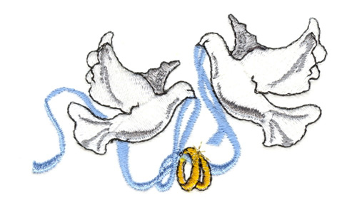 clipart wedding rings and doves - photo #26