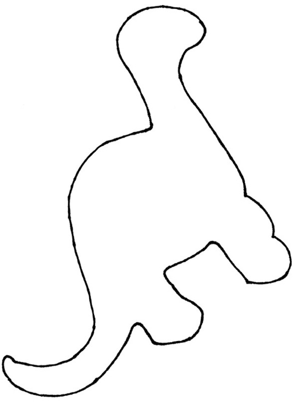 Dinosaur Outline Template - Cliparts.co