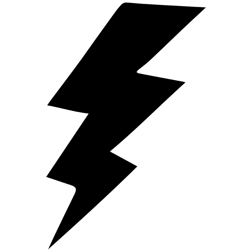 Lightning Bolt Black And White | Clipart Panda - Free Clipart Images