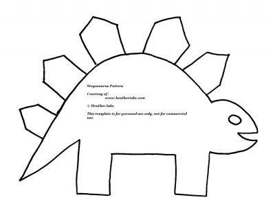 Dinosaur Templates For Kids To Color | Coloring Pages