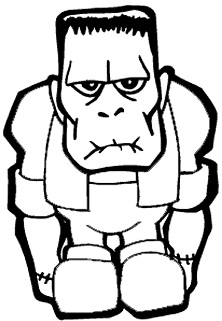 Frankenstein Halloween Coloring Page | Free Coloring Pages