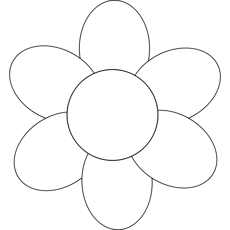 Clipart Flower Outline