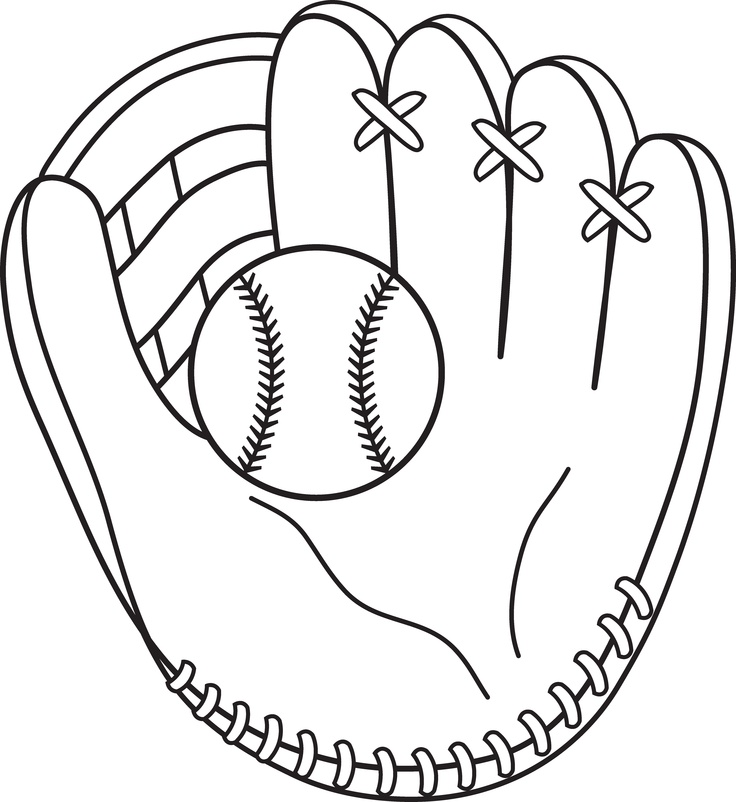 Baseball and Mitt Line Art | Fathers Day Cards | Pinterest
