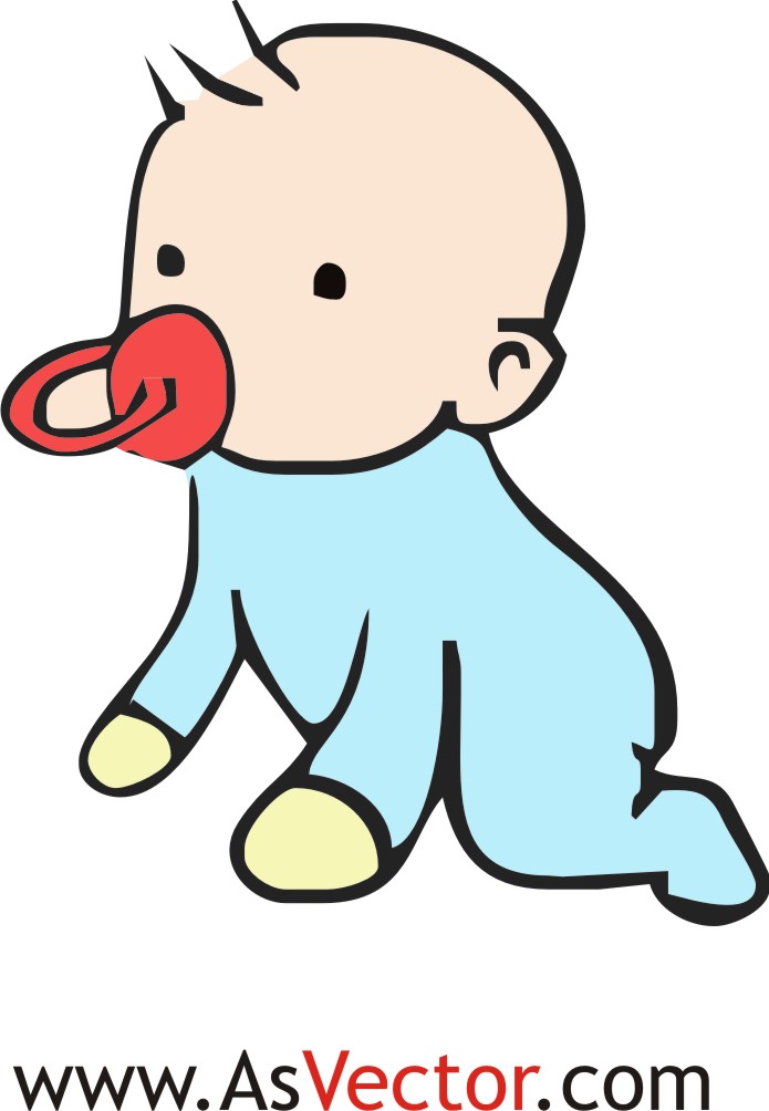 free clip art cartoon baby - photo #45