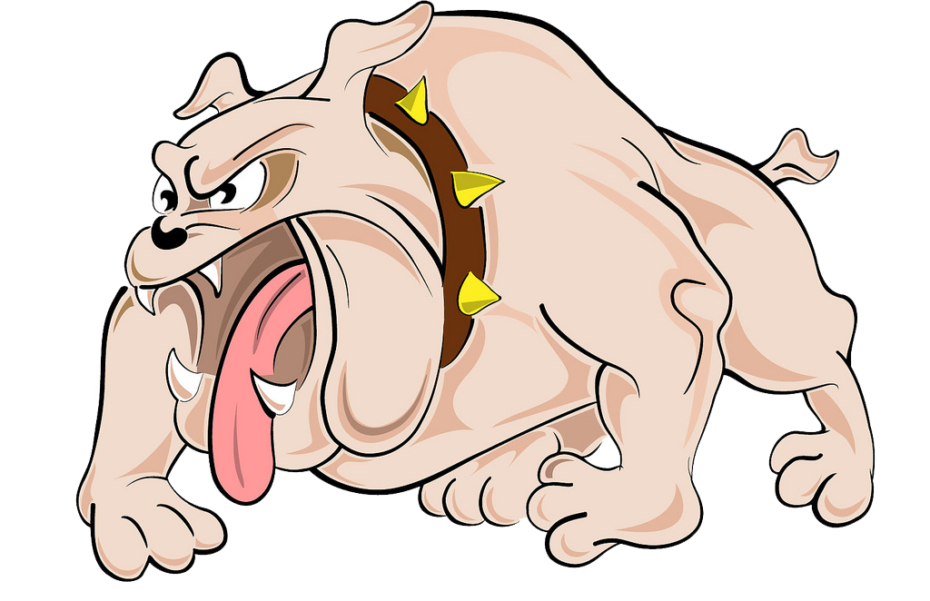 Lady Bulldog Basketball Clipart