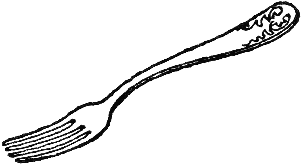 fork clipart Colouring Pages