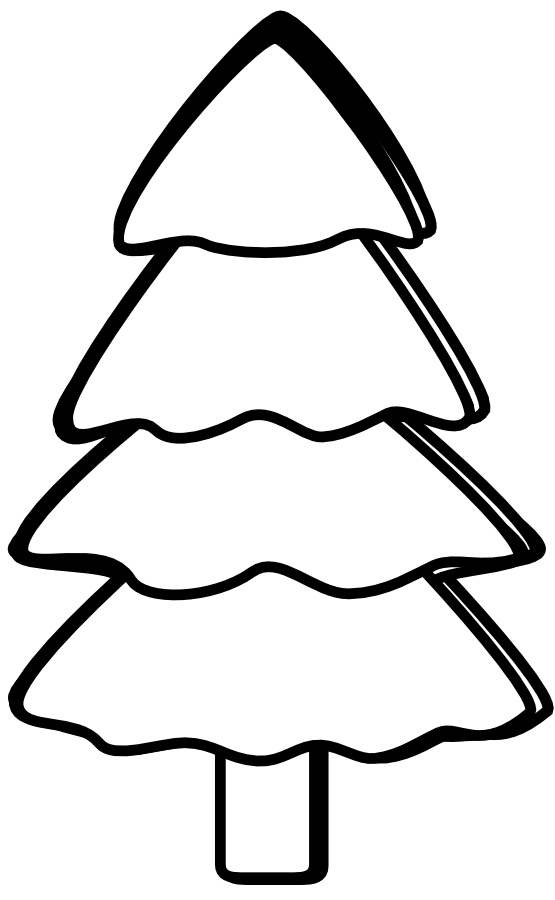 Clip Art Christmas Tree Black And White | Clipart Panda - Free ...