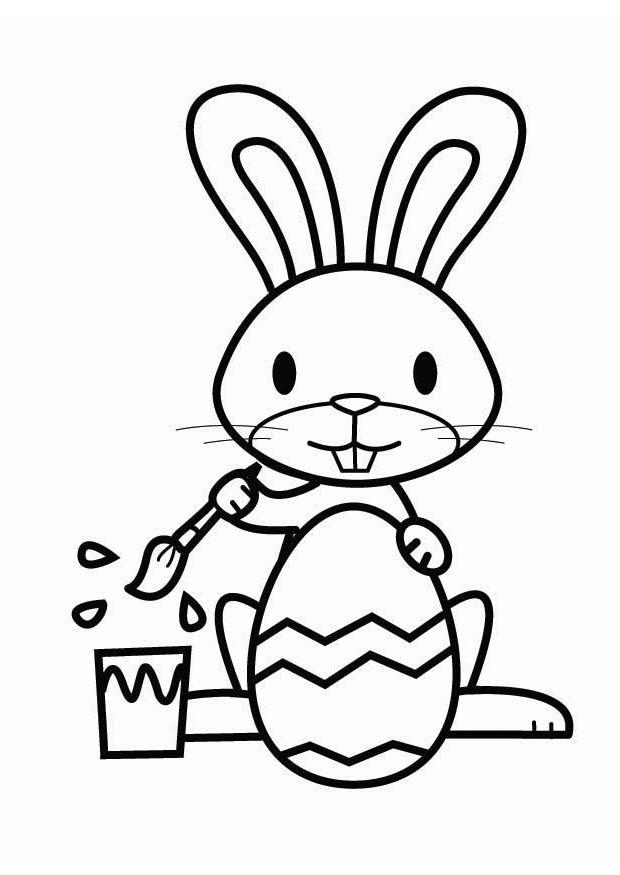 Coloring page Easter bunny - img 26457.