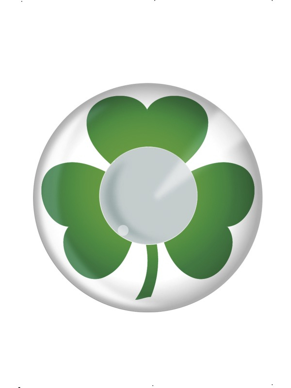 St Patricks Day Shamrocks With Coins Png Clipart