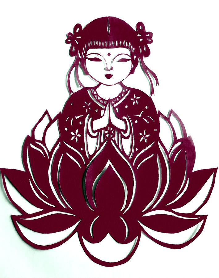 Cartoon Lotus Flower