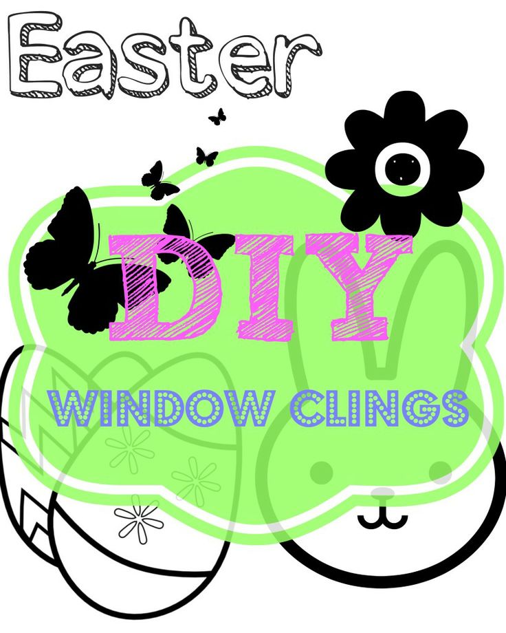 Clipart Window clings Easter | Spring/Easter DIY | Pinterest
