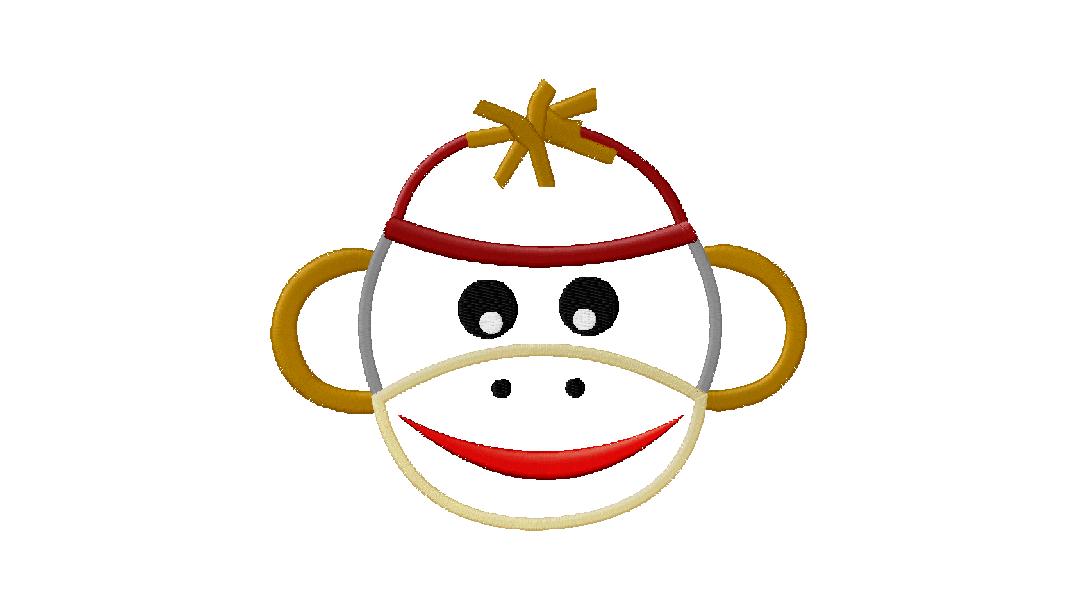 Applique Design Sock Monkey | Daily Embroidery