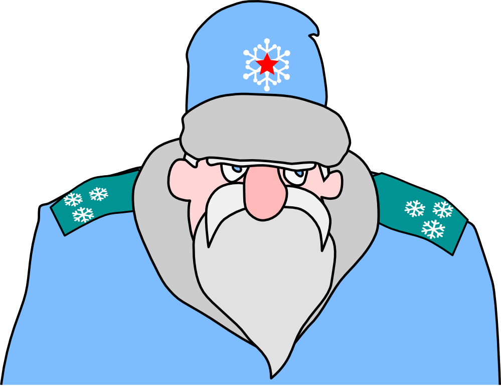clipartist.net » Clip Art » colonel frost russian military santa ...