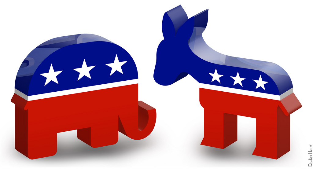 The Two-Party System: Democrat and Republican/Tea/Libertarian/RINO ...