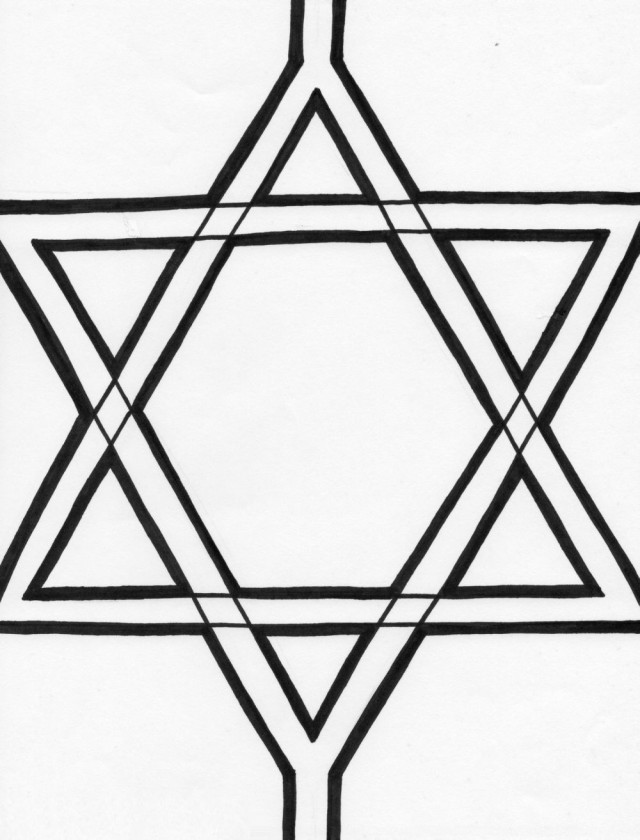 Star Of David Coloring Page Coloring Pages Hello Kitty Coloring ...