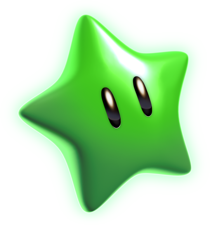 Image - Green Star Artwork - Super Mario 3D World.png - Super ...