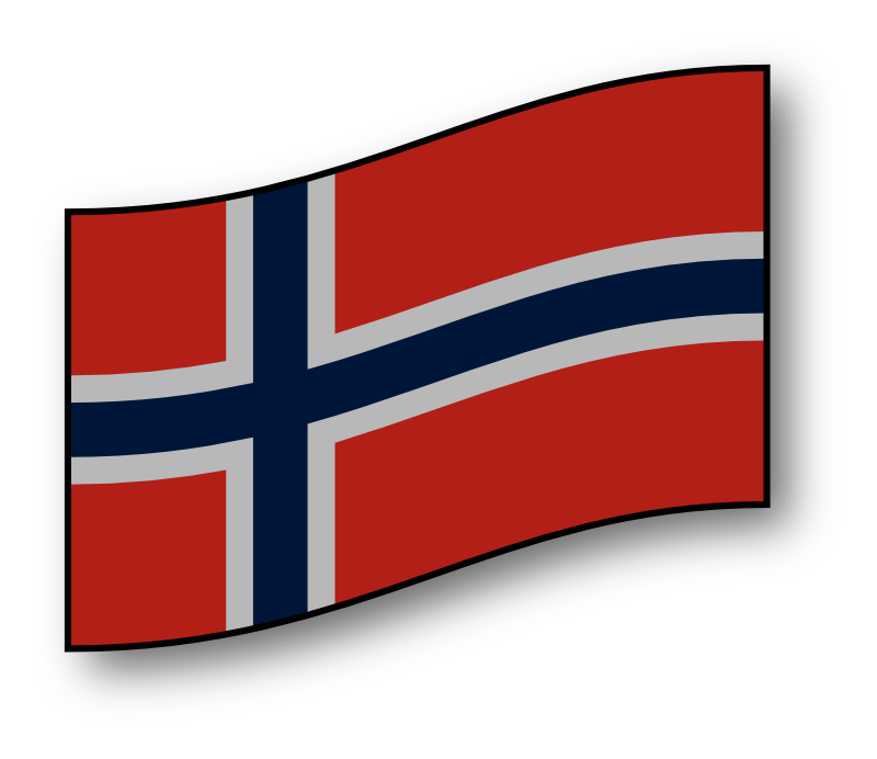 Clipart - clickable Norway flag