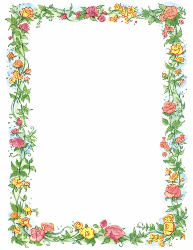 clipart flower page borders - photo #18