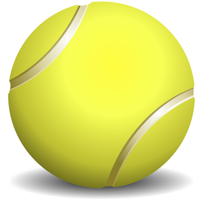Clipart - tennis ball, teniso kamuoliukas