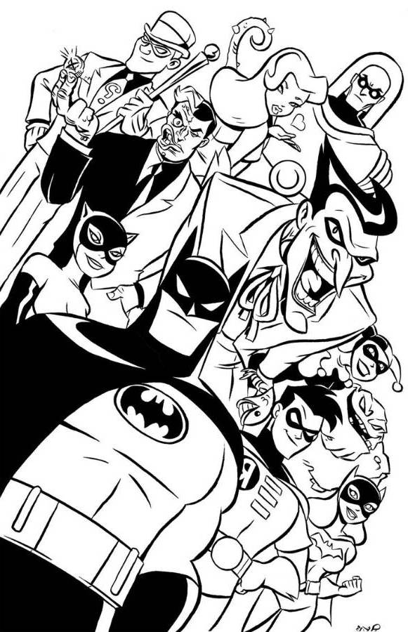 Batman Animated Series Coloring Pages - Batman Coloring Pages ...