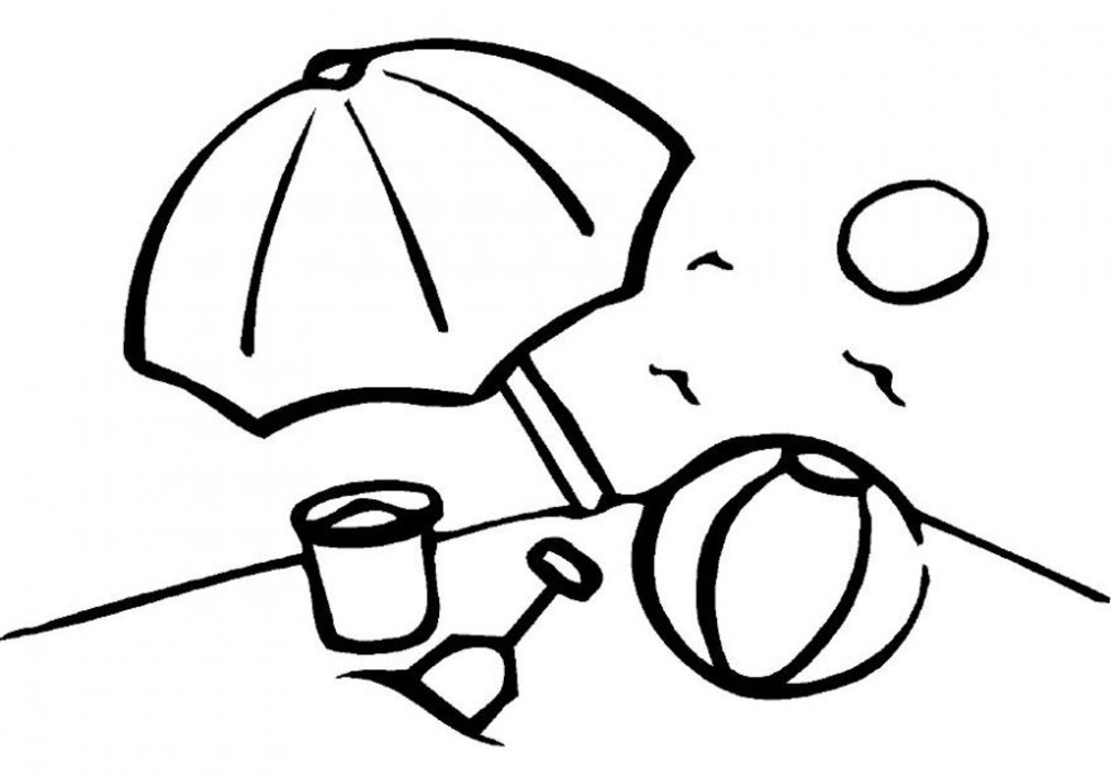 Beach Towel Coloring Pages Images & Pictures - Becuo