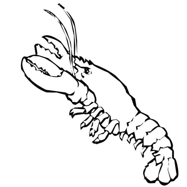 Printable Lobster - Honningpupp II