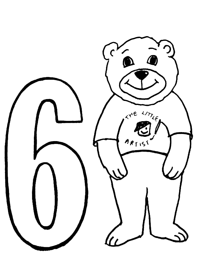 spanish number 6 Colouring Pages