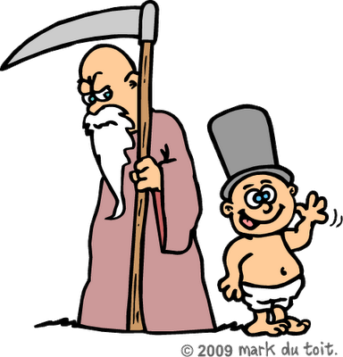 Pix For > Father Time Clip Art