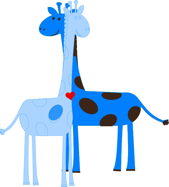 Boy Giraffe Baby Shower clip art - vector clip art online, royalty ...