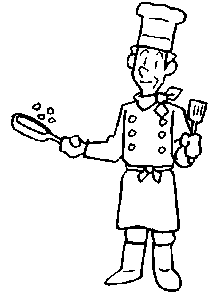 chef coloring pages page site | thingkid.
