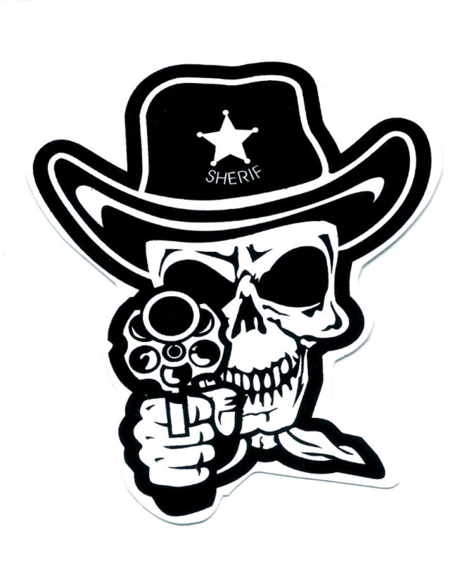 Gallery For > Cowboy Skull With Guns