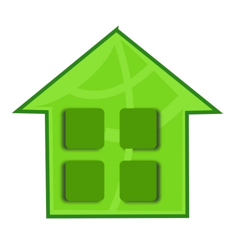 Clipart - green home