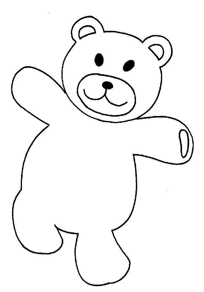 Teddy Bear Snow Coloring Pages