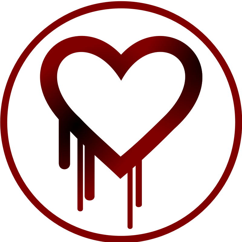 Clipart - Simple Heart Bleed Sticker Type Patch