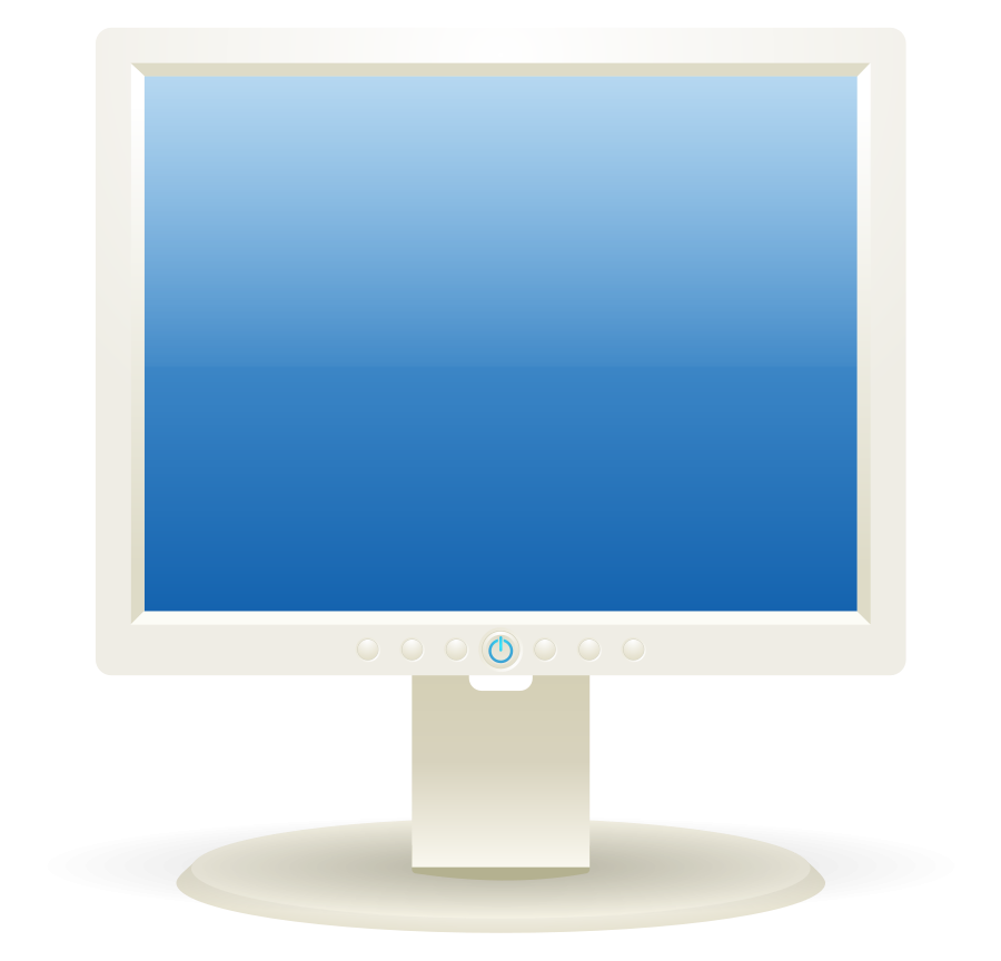 Computer LCD display SVG Vector file, vector clip art svg file ...